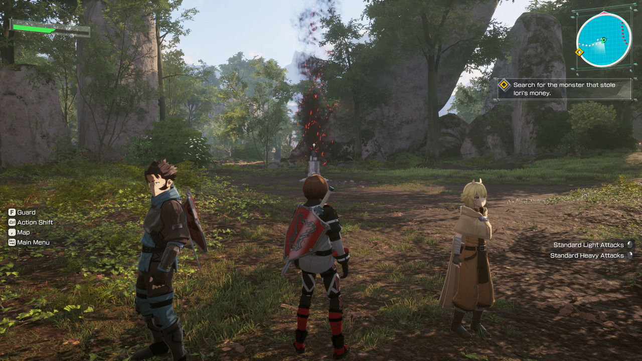 Echoes of Aincrad characters at an Ark checkpoint