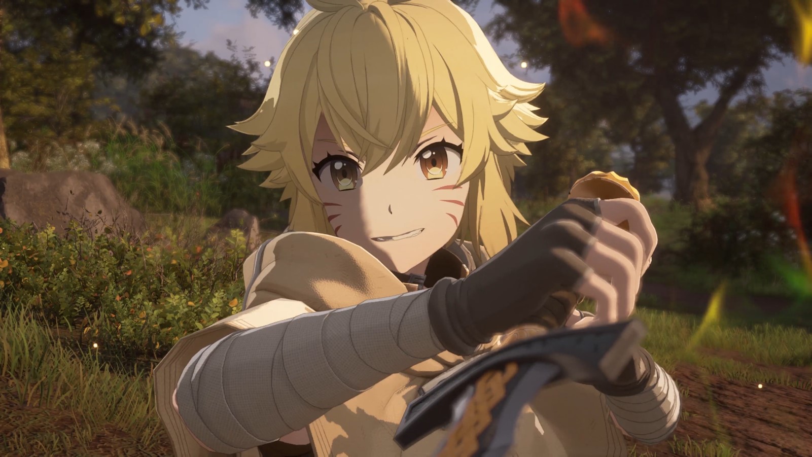 Echoes of Aincrad player and partner fighting together